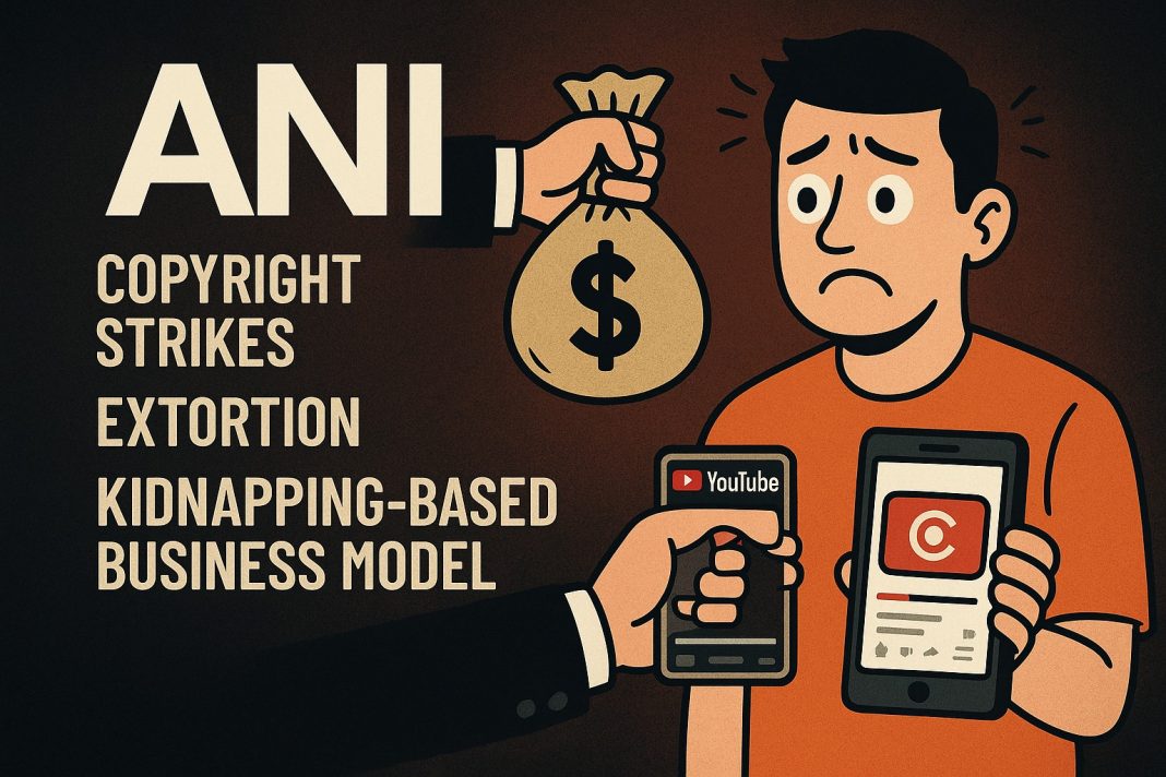 ANI accused of copyright strike scam on YouTube creators; Mohak Mangal alleges extortion of ₹45 lakh for strike removal, raises questions on fair use, digital censorship, and misuse of copyright laws by Indian news agencies.