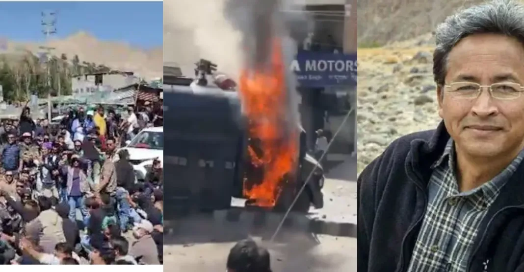 लेह हिंसा