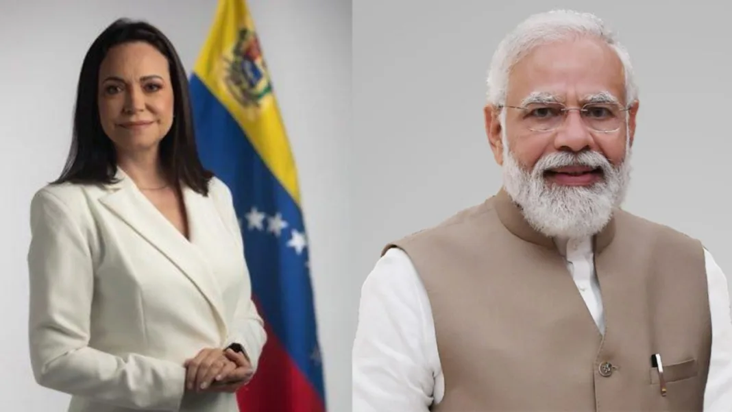 Maria Machado Pm Modi October 2025. jpg Maria Machado Pm Modi October 2025. jpg