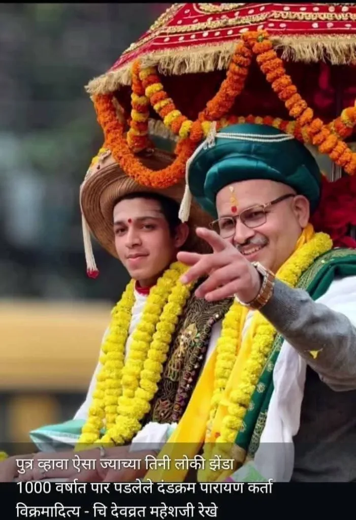 देवव्रत महेश रेखे का वेदपाठ के लिए काशी में अद्भुत सम्मान, किया दण्डक्रम वेद परायण 3 113164