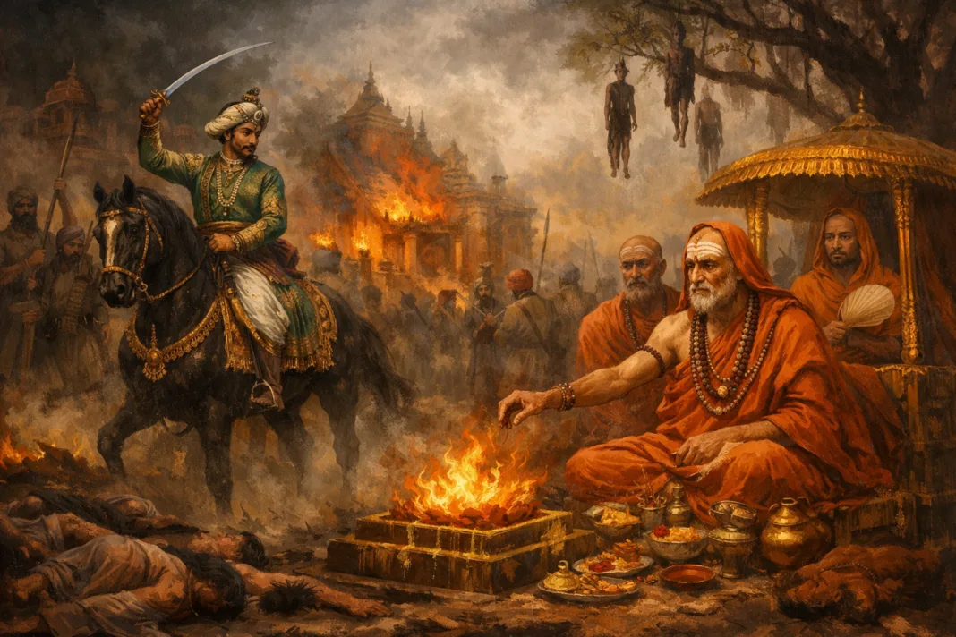 sringeri shankaracharya tipu sultan avimukteshwaranand श्रृंगेरी शंकराचार्य टीपू सुल्तान स्वामी अविमुक्तेश्वरानंद