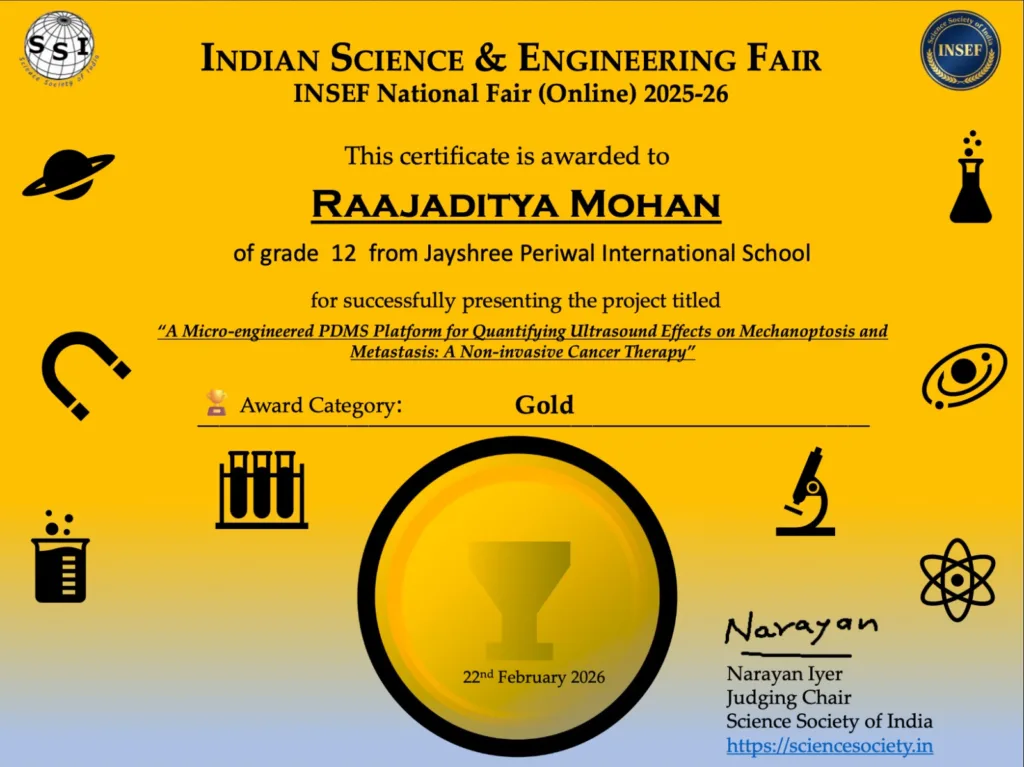 राजादित्य मोहन: भारतीय किशोर जिसने ISEF, IISc और Genius Olympiad तक भारत का नाम रोशन किया 2 image 7
