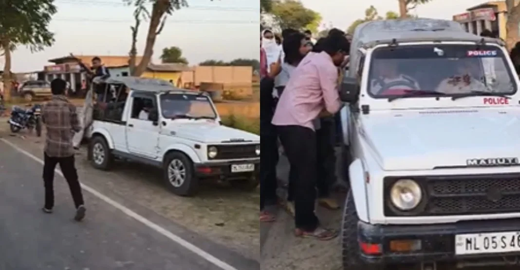 nooh, mewat locals attacked police