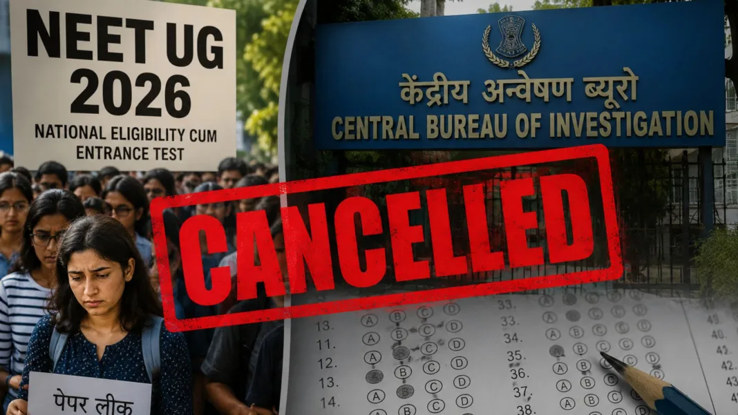 Neet paper cancelled 2026