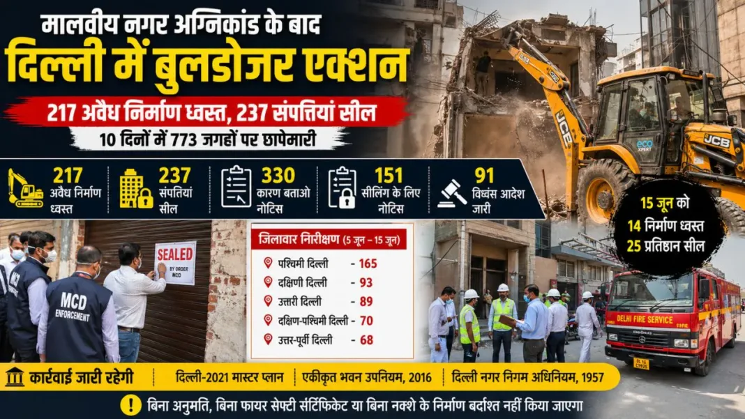 Delhi Illegal Construction Drive