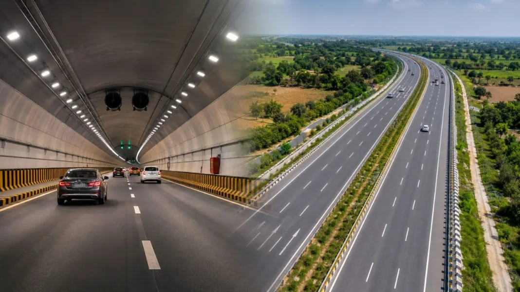 6 lane road tunnel