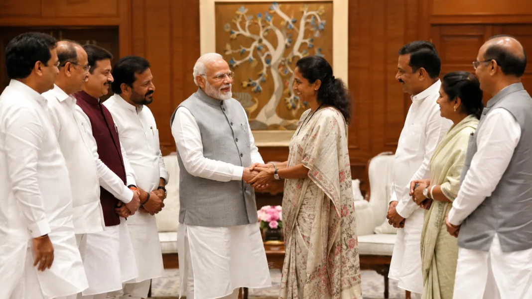 Pm modi meet ncp leader