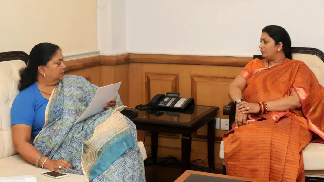 smriti irani vasundhara raje